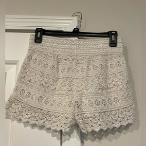 Boho White Shorts
